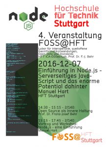 FOSS-Seminar am HFT-ICA-OSGeo-Lab