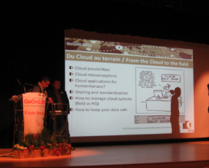 Opening Session GeOnG 2012: Du cloud au terrain